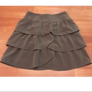 INC International Concepts Brown Layered Skirt Pet